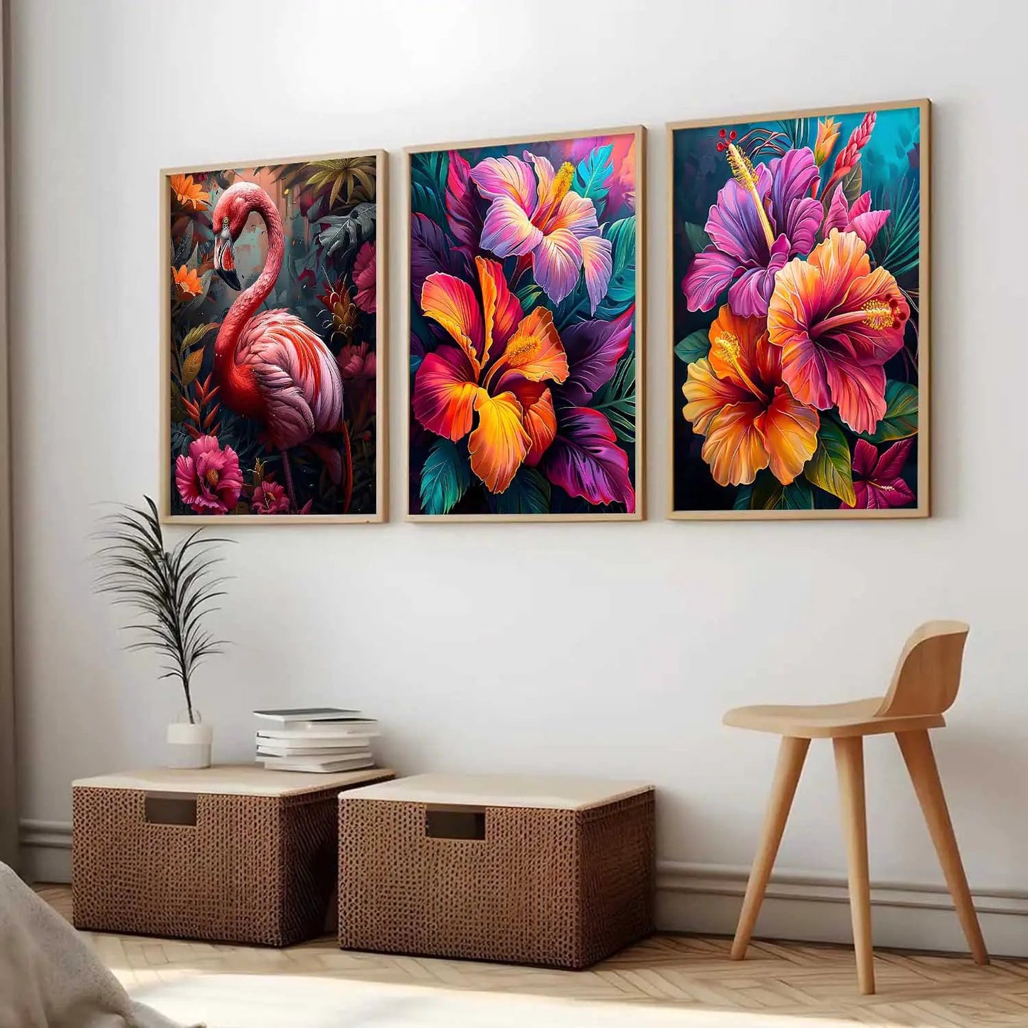 Modern  Wall  Art  Paintings for Living Room - Wall Poster With frames