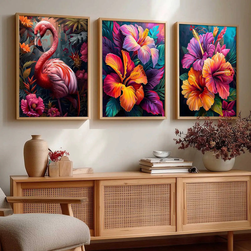 Modern  Wall  Art  Paintings for Living Room - Wall Poster With frames