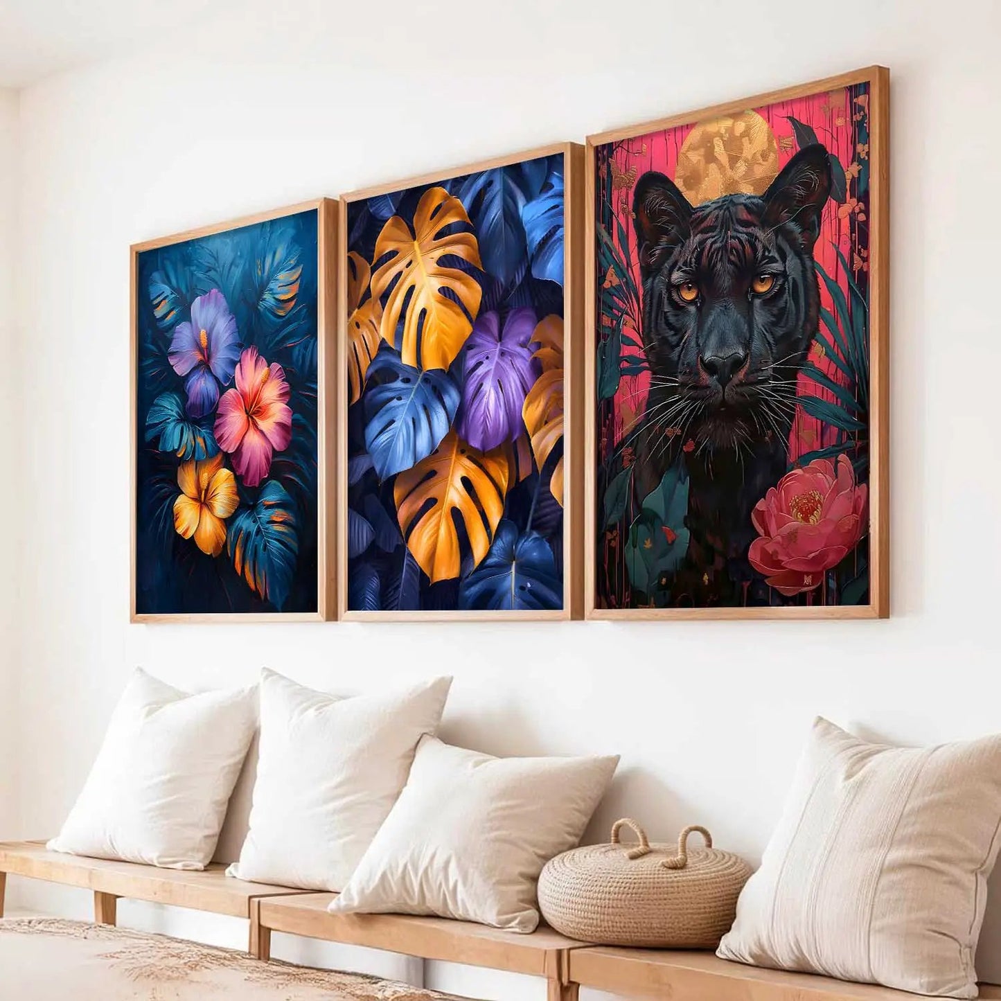 Modern  Wall  Art  Paintings for Living Room - Wall Poster With frames