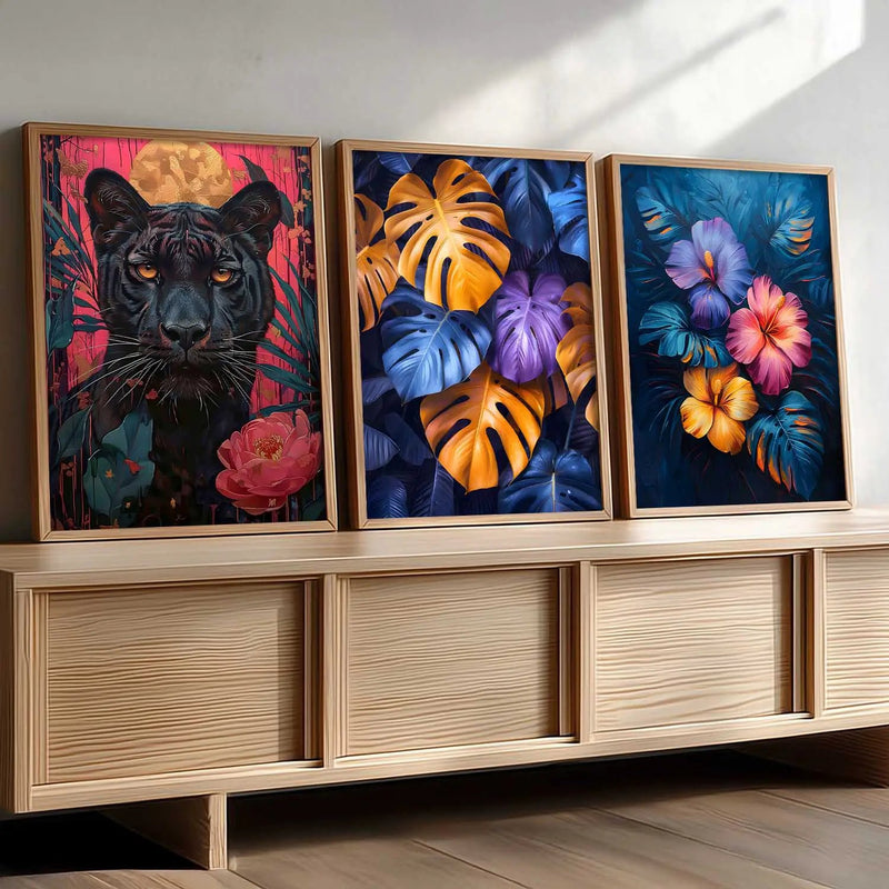 Modern  Wall  Art  Paintings for Living Room - Wall Poster With frames