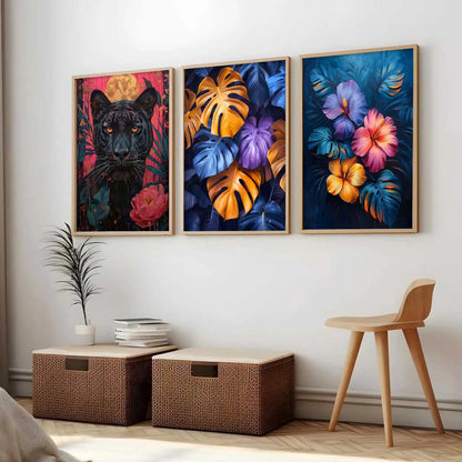 Modern  Wall  Art  Paintings for Living Room - Wall Poster With frames