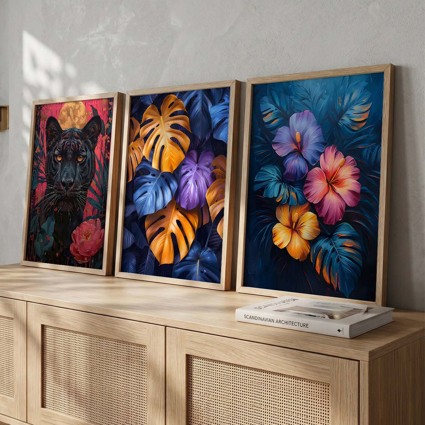 Modern  Wall  Art  Paintings for Living Room - Wall Poster With frames