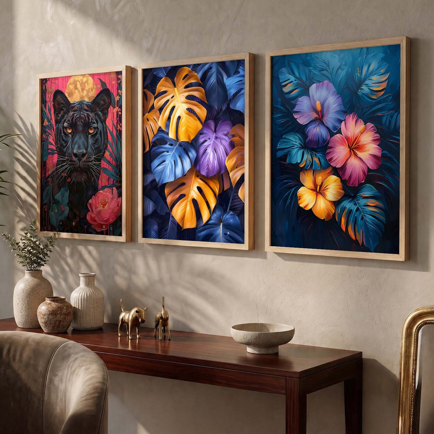 Modern  Wall  Art  Paintings for Living Room - Wall Poster With frames