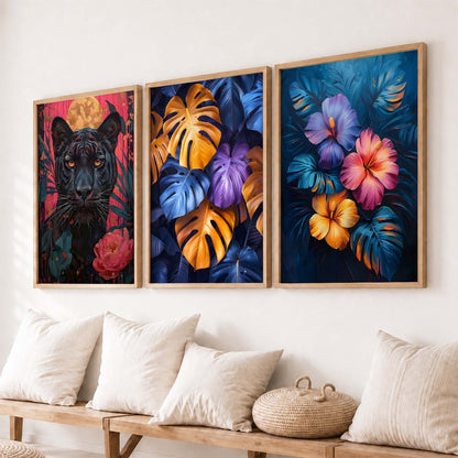 Modern  Wall  Art  Paintings for Living Room - Wall Poster With frames