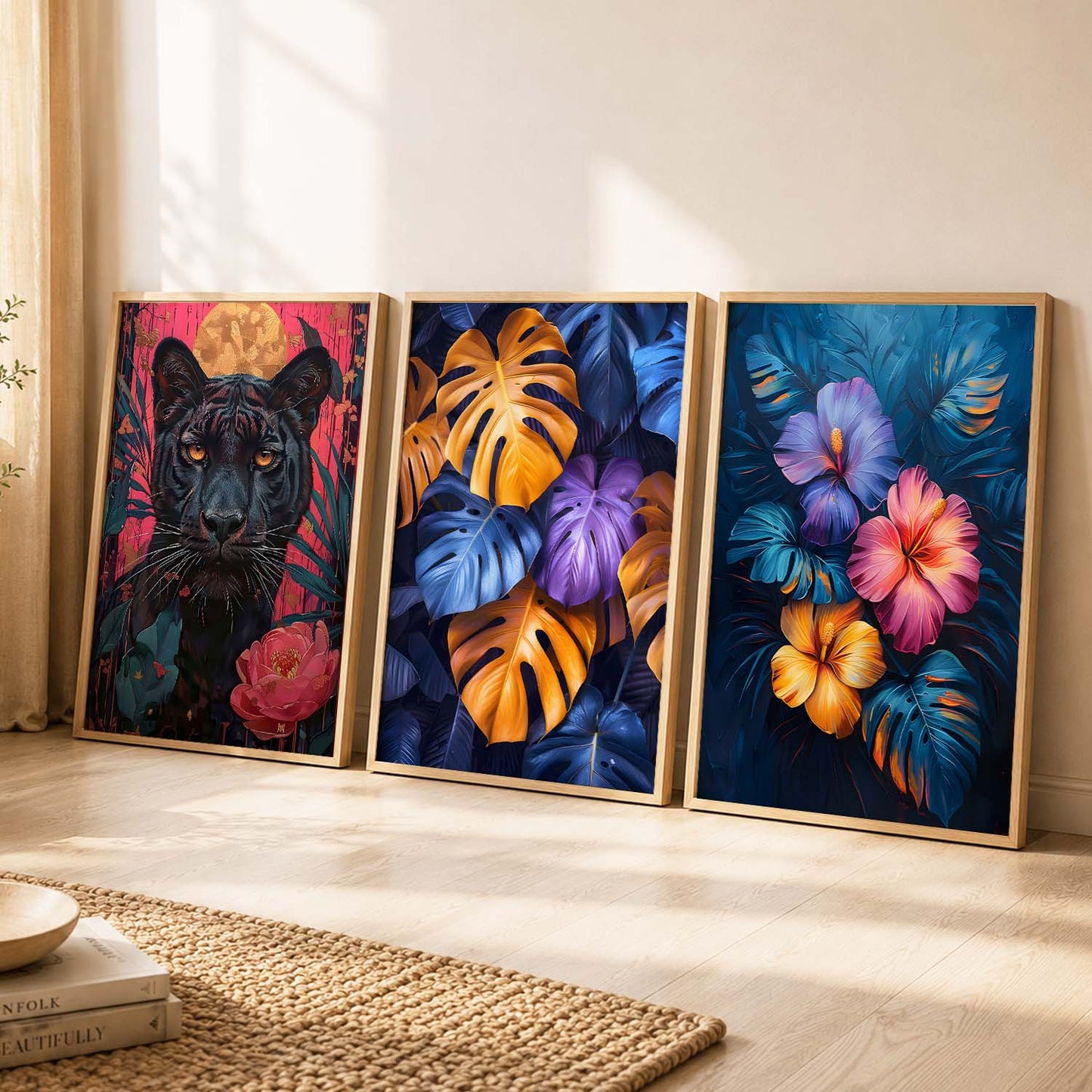 Modern  Wall  Art  Paintings for Living Room - Wall Poster With frames