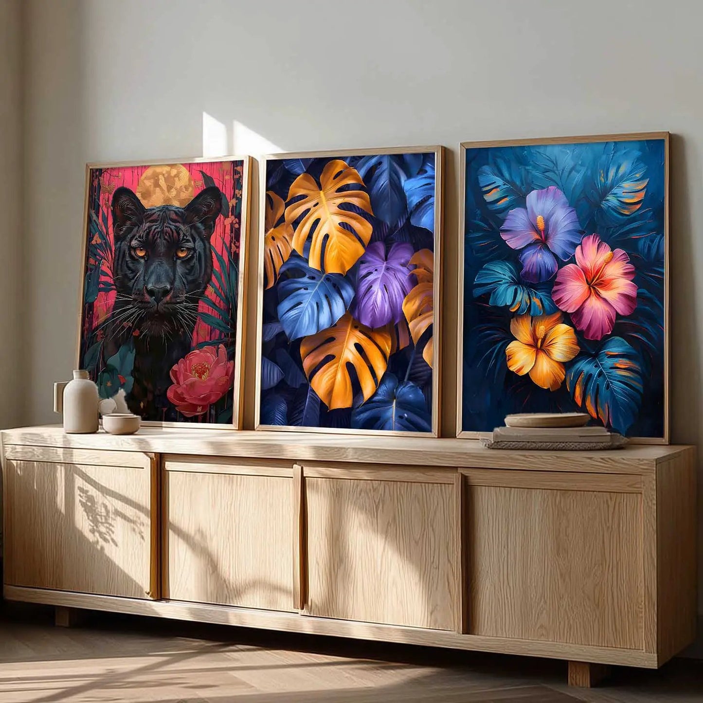 Modern  Wall  Art  Paintings for Living Room - Wall Poster With frames