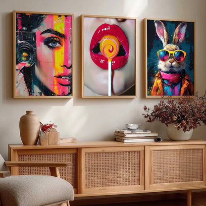 Modern  Wall Art  Paintings for Living Room - Wall Poster With frames