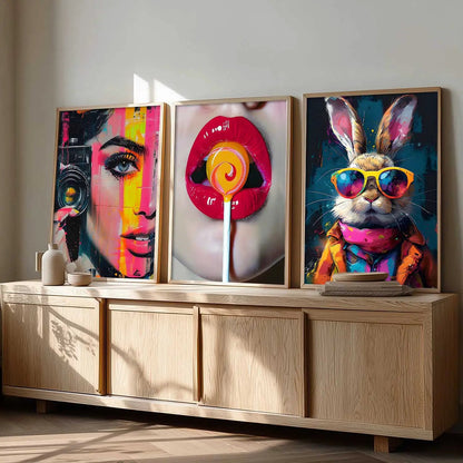 Modern  Wall Art  Paintings for Living Room - Wall Poster With frames