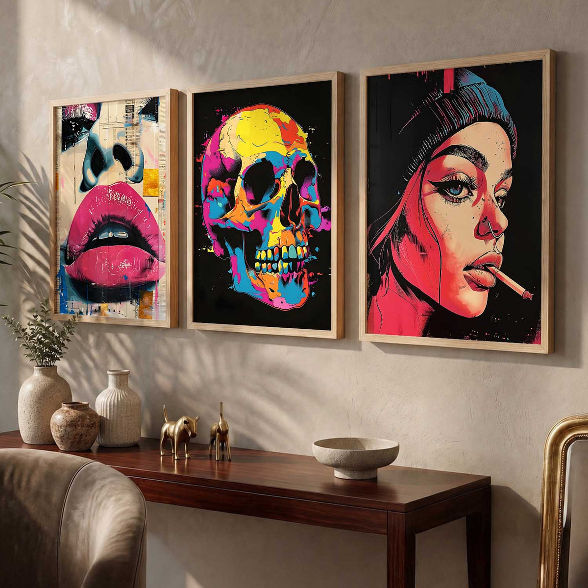 Modern  Wall  Art  Paintings for Living Room - Wall Poster With frames