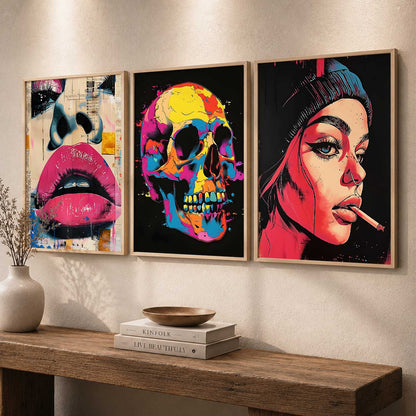 Modern  Wall  Art  Paintings for Living Room - Wall Poster With frames