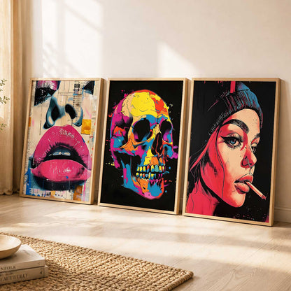 Modern  Wall  Art  Paintings for Living Room - Wall Poster With frames