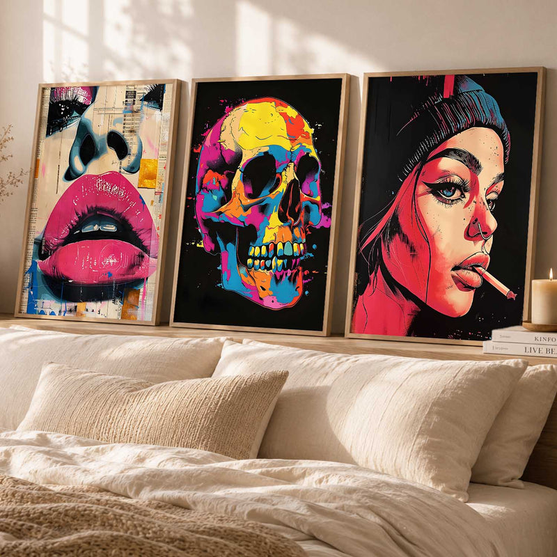 Modern  Wall  Art  Paintings for Living Room - Wall Poster With frames