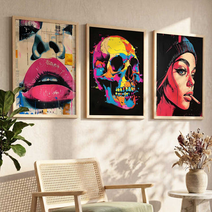 Modern  Wall  Art  Paintings for Living Room - Wall Poster With frames