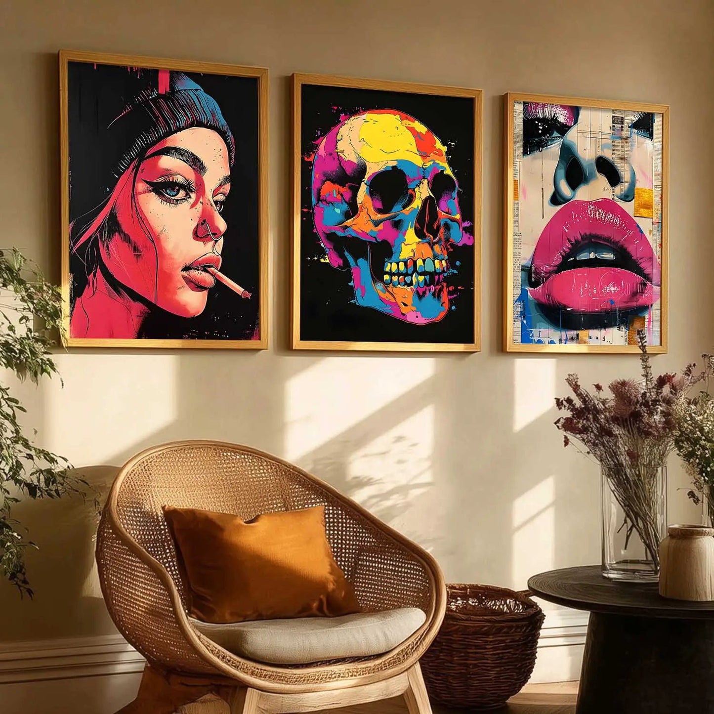Modern  Wall  Art  Paintings for Living Room - Wall Poster With frames