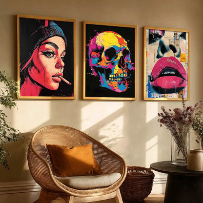 Modern  Wall  Art  Paintings for Living Room - Wall Poster With frames