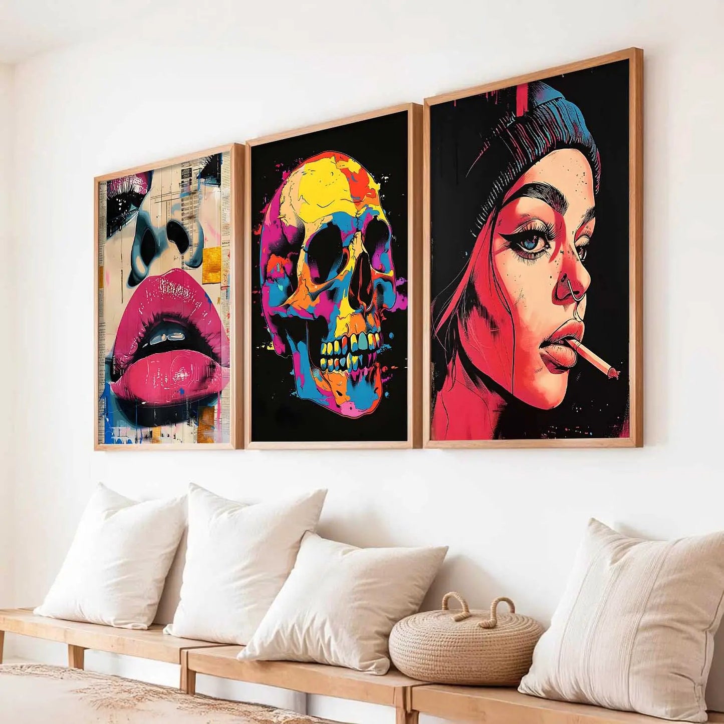 Modern  Wall  Art  Paintings for Living Room - Wall Poster With frames