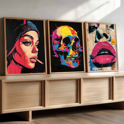 Modern  Wall  Art  Paintings for Living Room - Wall Poster With frames