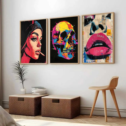 Modern  Wall  Art  Paintings for Living Room - Wall Poster With frames