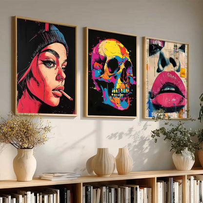 Modern  Wall  Art  Paintings for Living Room - Wall Poster With frames