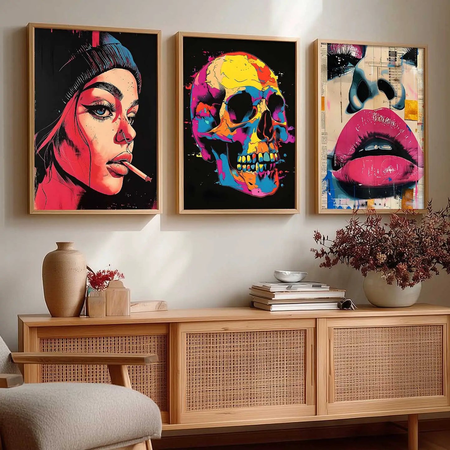 Modern  Wall  Art  Paintings for Living Room - Wall Poster With frames