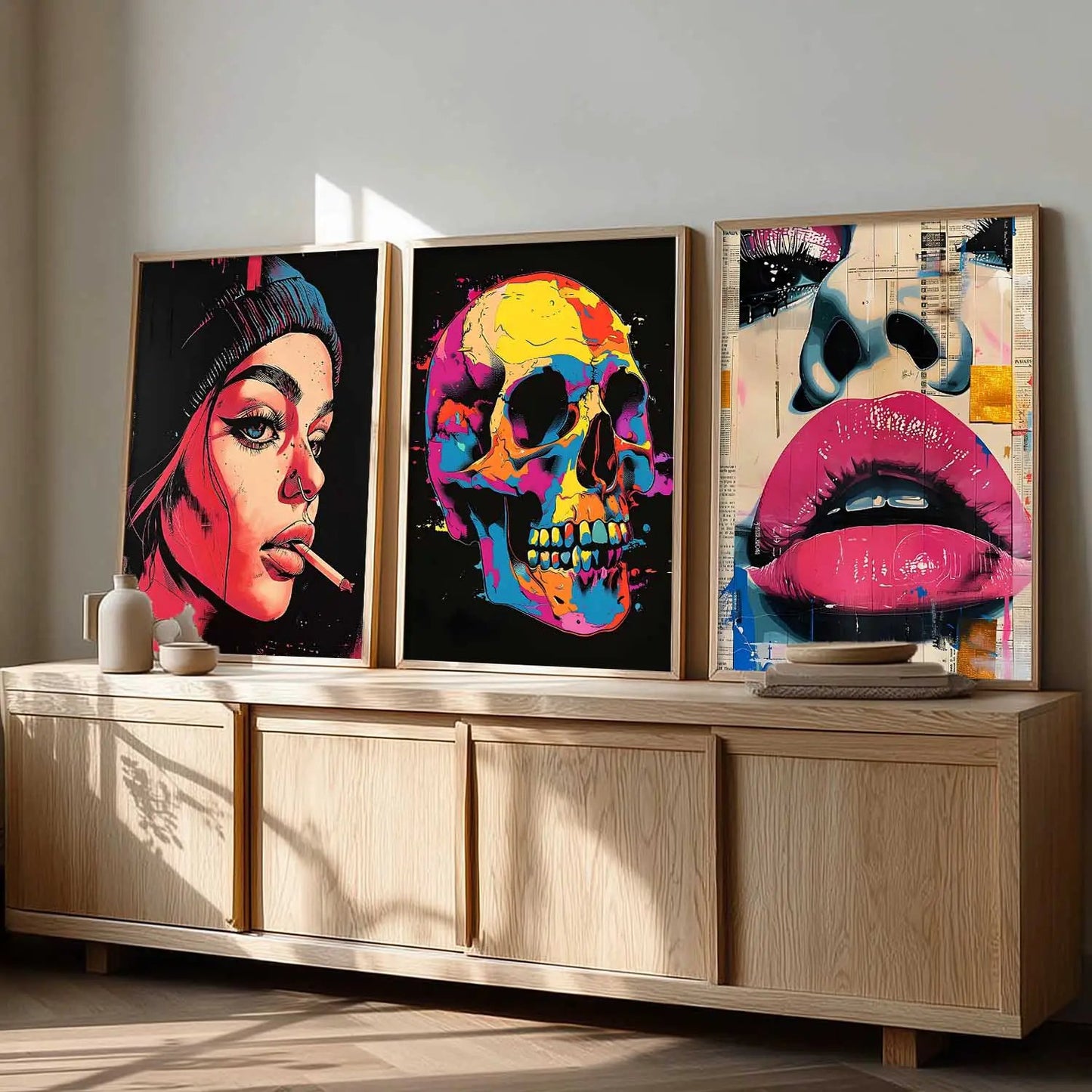 Modern  Wall  Art  Paintings for Living Room - Wall Poster With frames