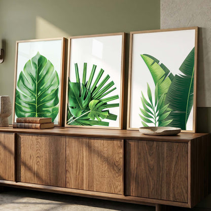 Botanical Leaf Wall Arts with Frame