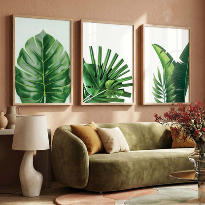Botanical Leaf Wall Arts with Frame