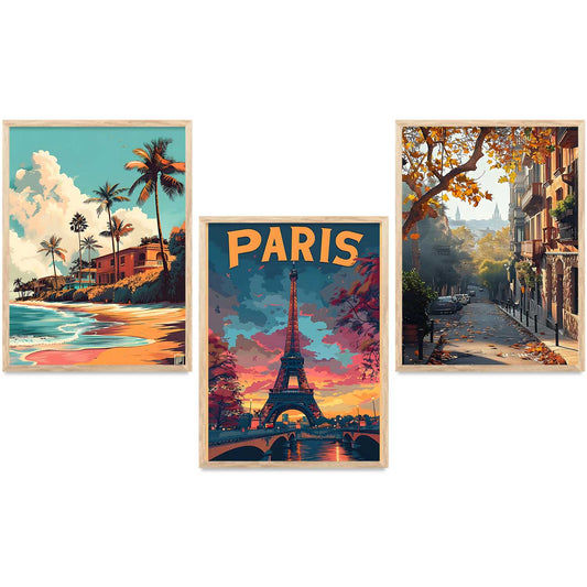 city   Wall Art Paintings for Living Room - Wall Poster With frames