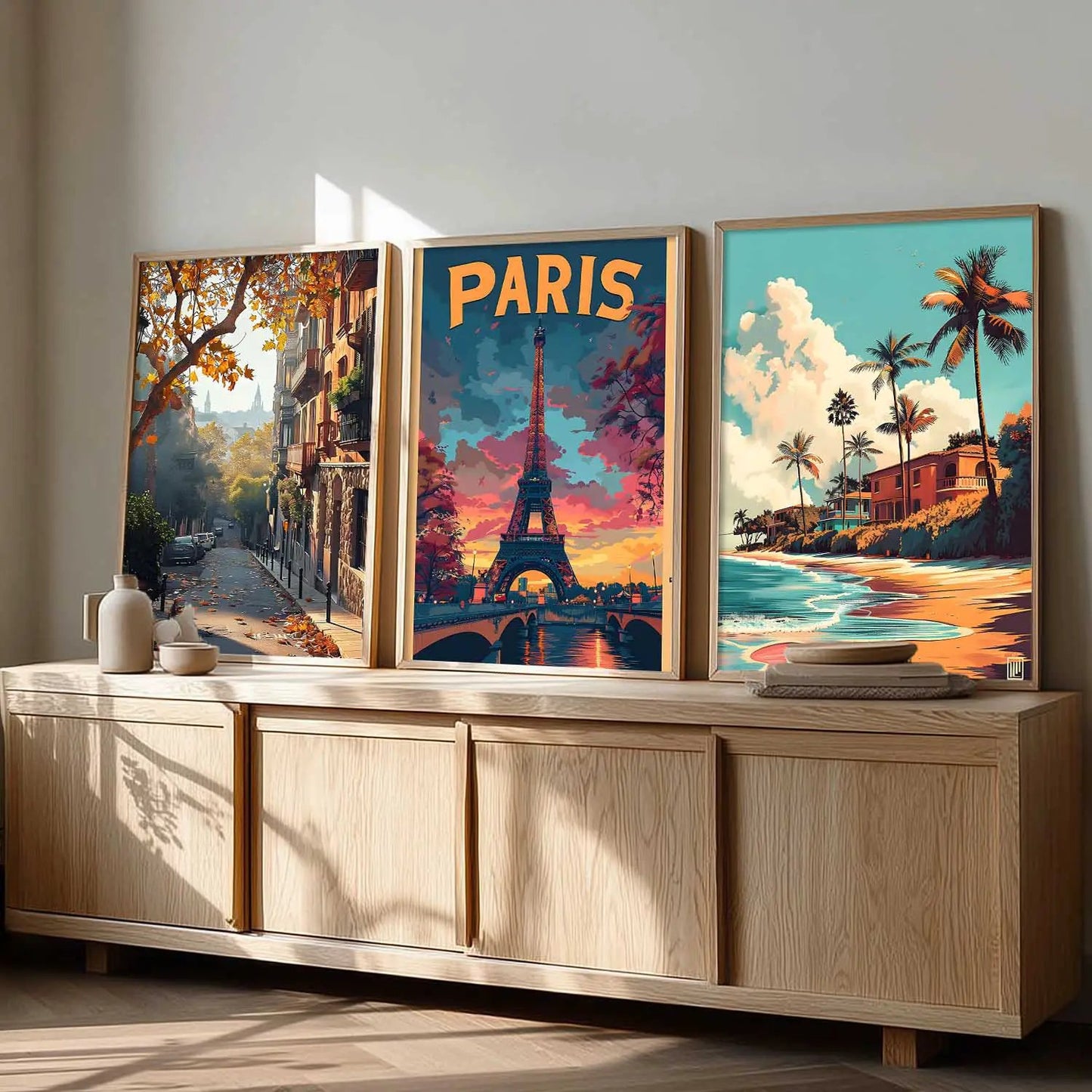 city   Wall Art Paintings for Living Room - Wall Poster With frames