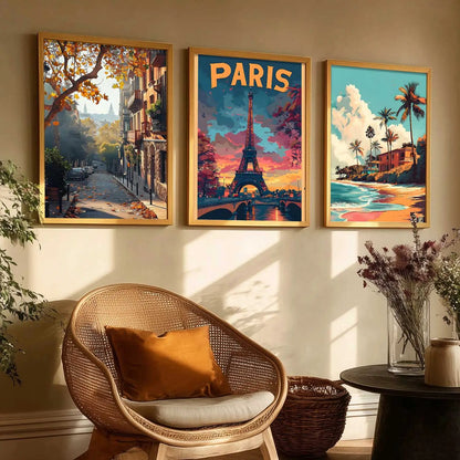 city   Wall Art Paintings for Living Room - Wall Poster With frames