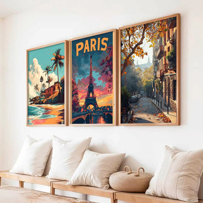 city   Wall Art Paintings for Living Room - Wall Poster With frames
