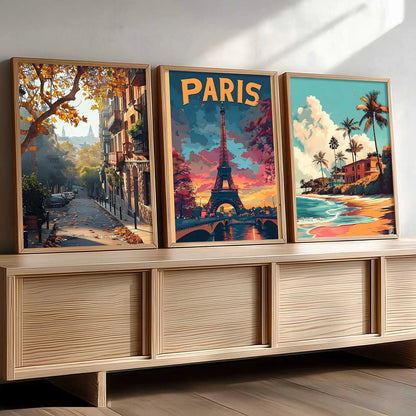 city   Wall Art Paintings for Living Room - Wall Poster With frames