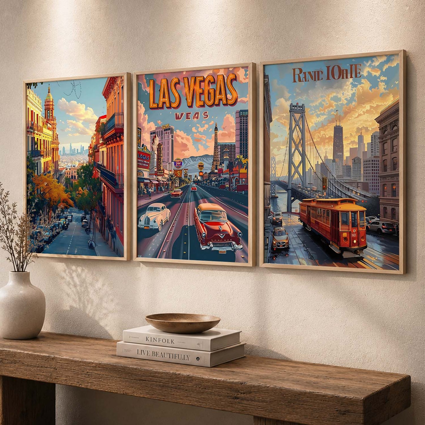 city  Wall  Art  Paintings for Living Room - Wall Poster With frames