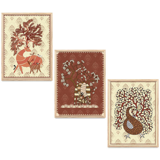 Traditional  Wall  Art Paintings for Living Room - Wall Poster With frames