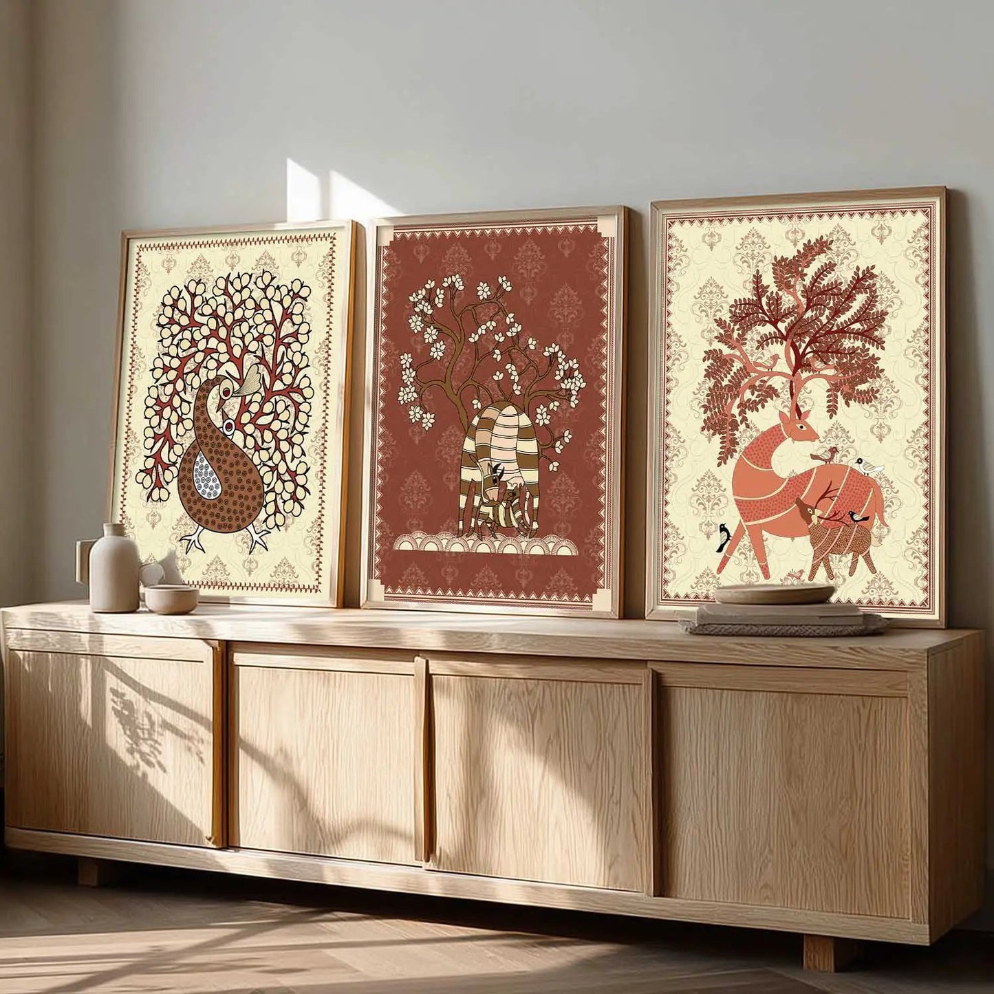 Traditional  Wall  Art Paintings for Living Room - Wall Poster With frames