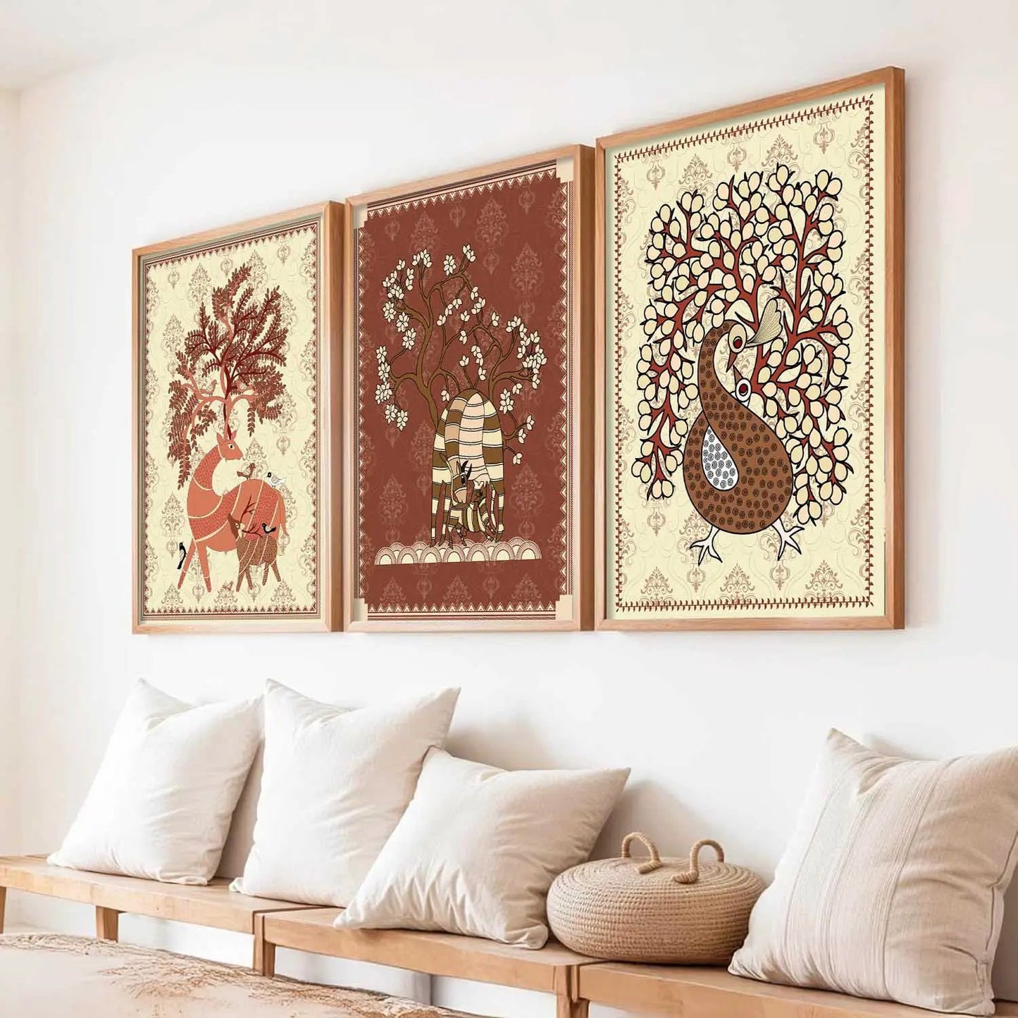 Traditional  Wall  Art Paintings for Living Room - Wall Poster With frames