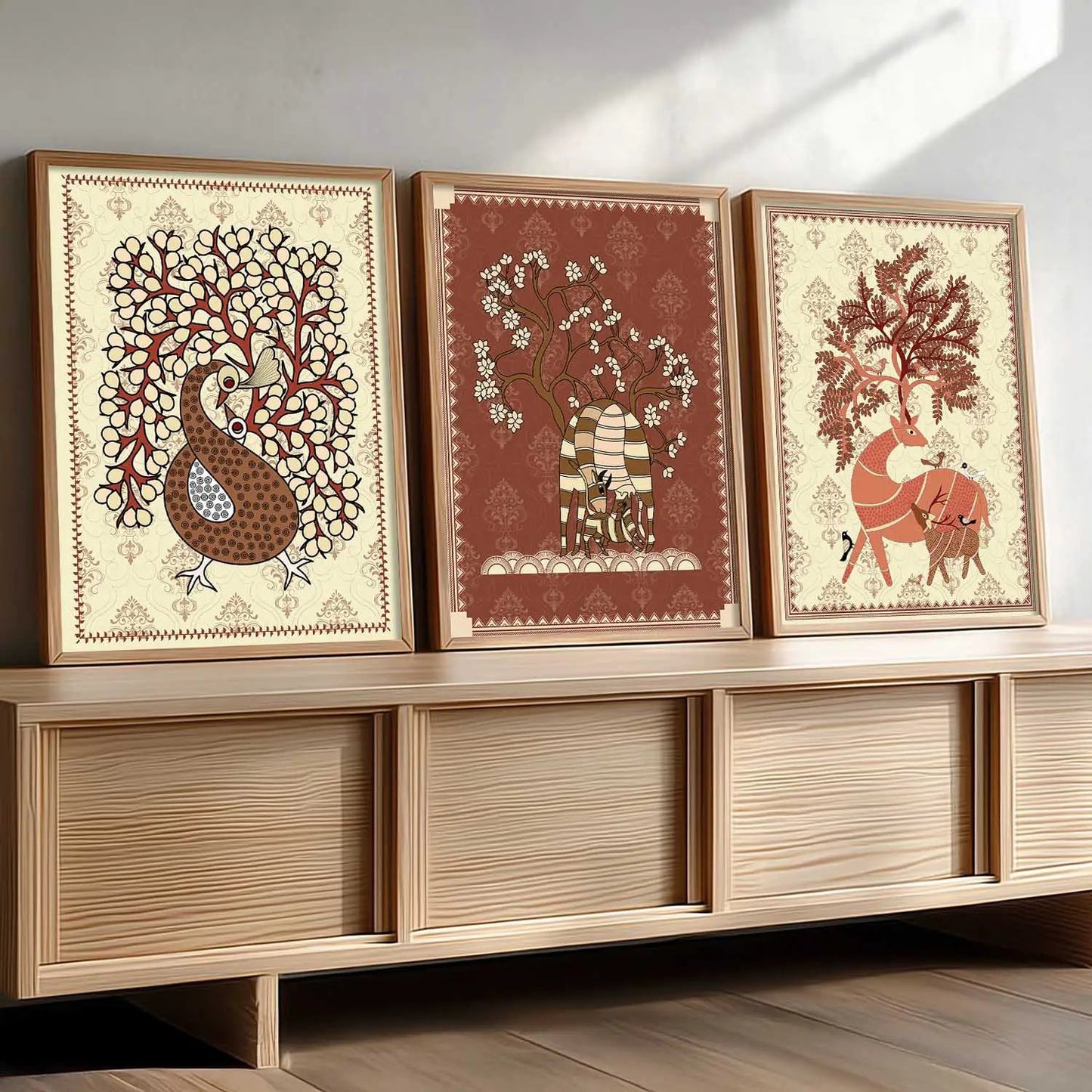 Traditional  Wall  Art Paintings for Living Room - Wall Poster With frames
