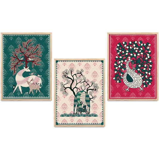 Traditional  Wall   Art Paintings for Living Room - Wall Poster With frames