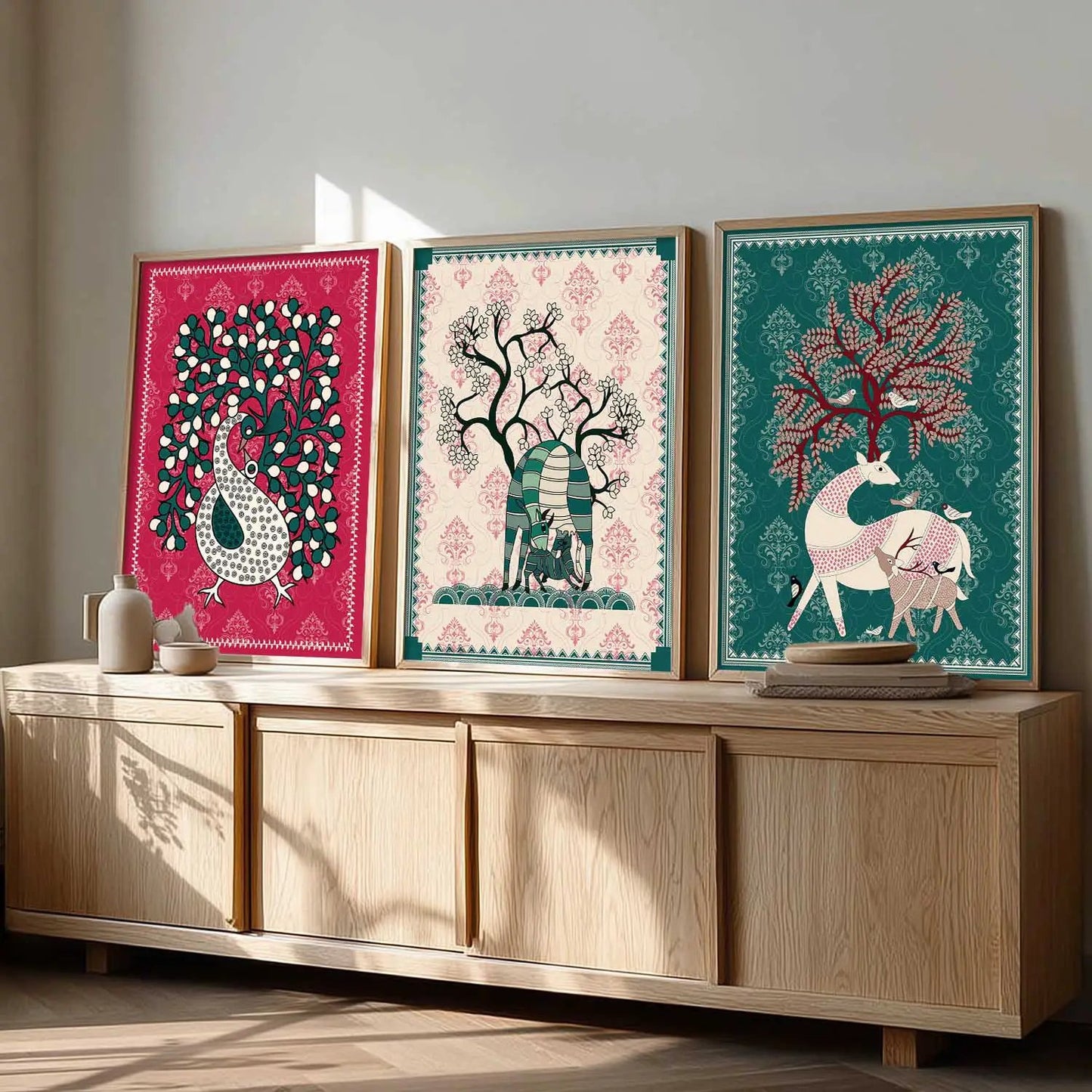 Traditional  Wall   Art Paintings for Living Room - Wall Poster With frames