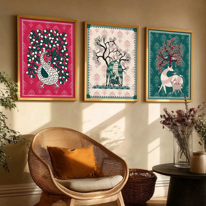 Traditional  Wall   Art Paintings for Living Room - Wall Poster With frames