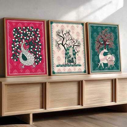 Traditional  Wall   Art Paintings for Living Room - Wall Poster With frames