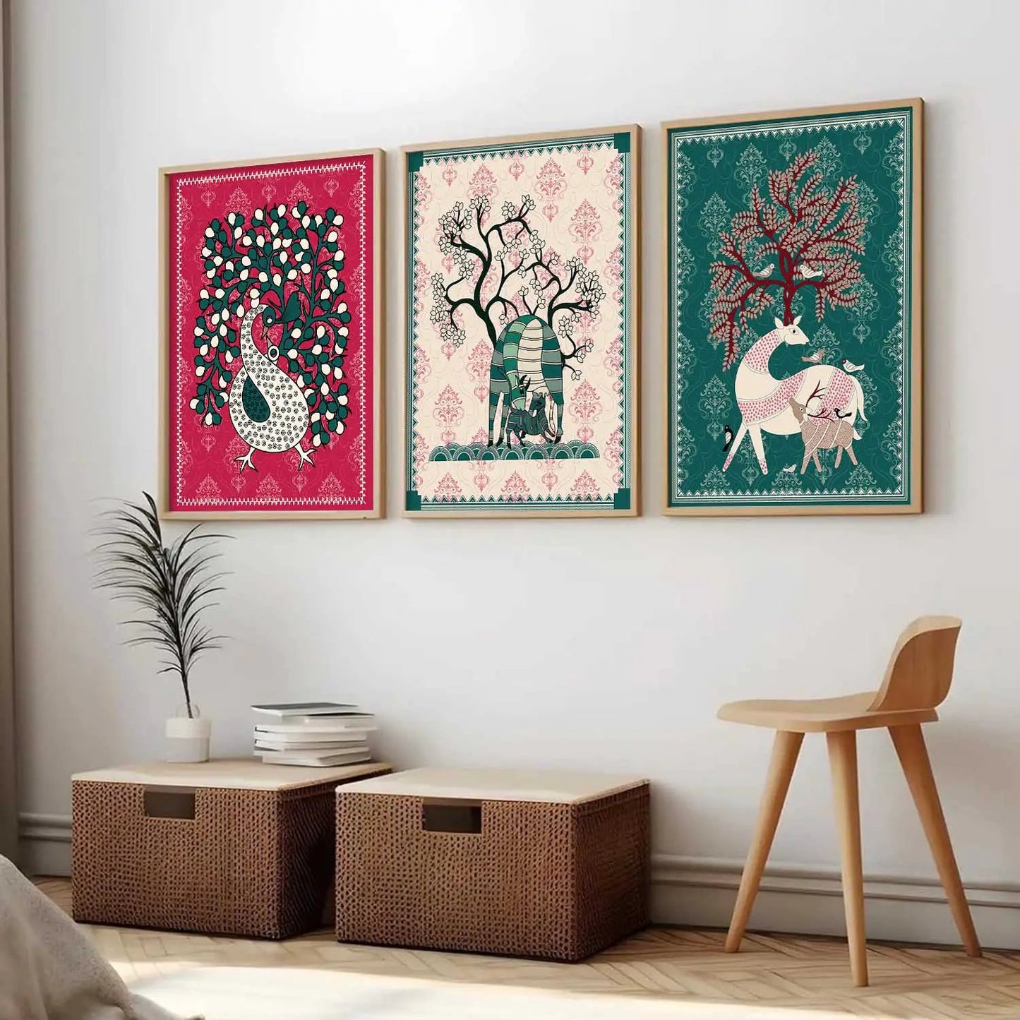 Traditional  Wall   Art Paintings for Living Room - Wall Poster With frames