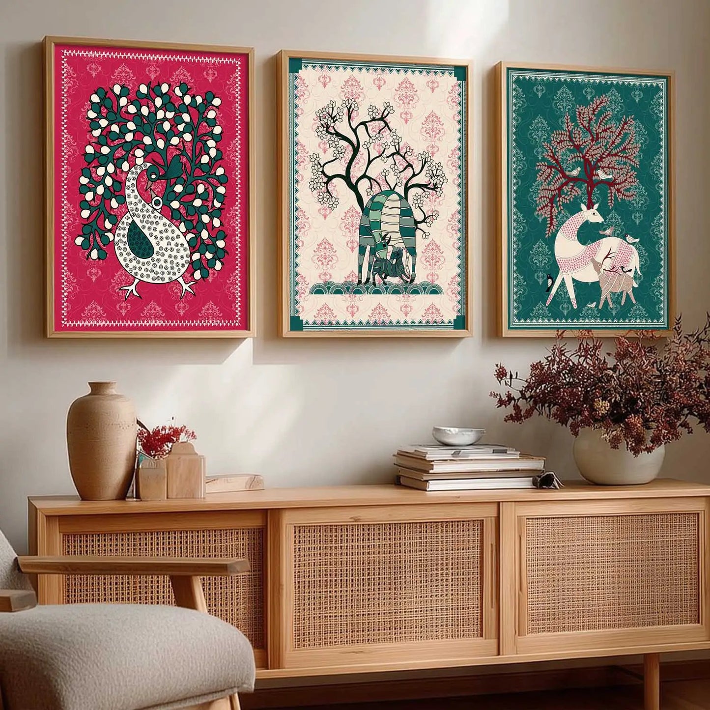 Traditional  Wall   Art Paintings for Living Room - Wall Poster With frames