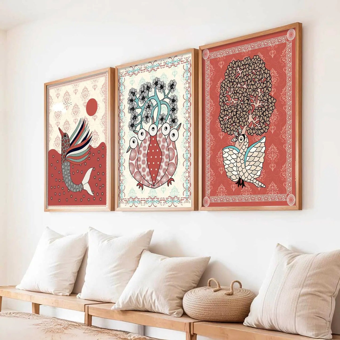 Gond   Wall Art  Paintings for Living Room - Wall Poster With frames