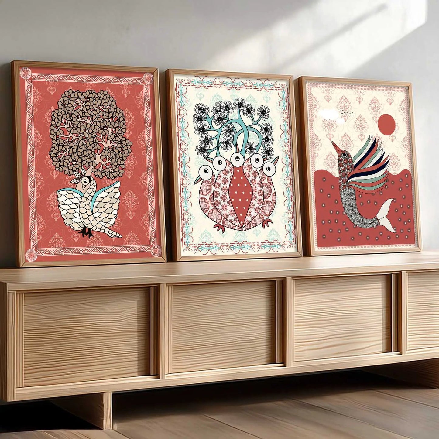 Gond   Wall Art  Paintings for Living Room - Wall Poster With frames
