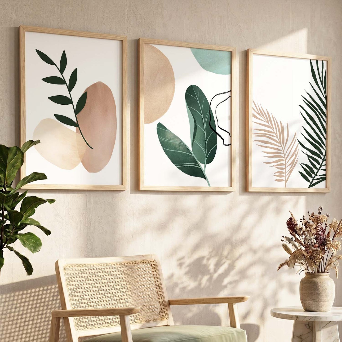 Nature Inspired Wall Art with Frame : Framed Posters