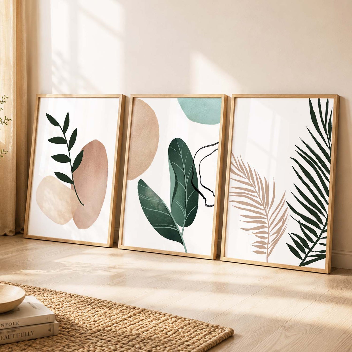 Nature Inspired Wall Art with Frame : Framed Posters