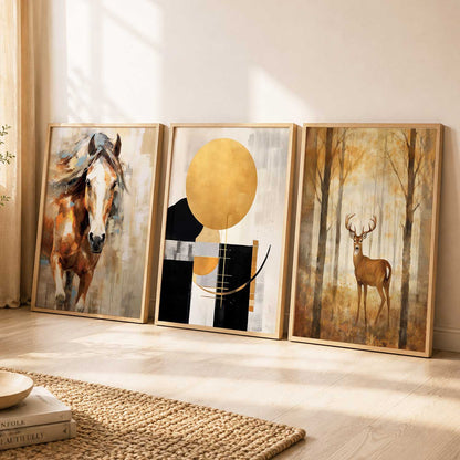 Modern Wall Art  Paintings for Living Room - Wall Poster With frames