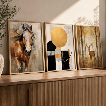 Modern Wall Art  Paintings for Living Room - Wall Poster With frames