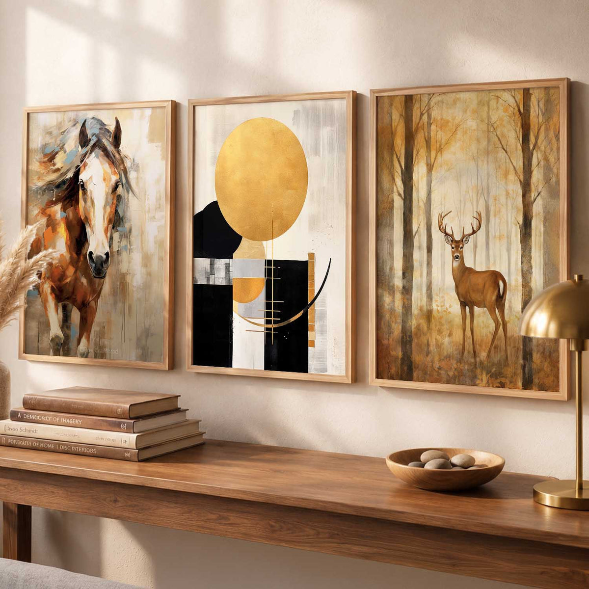 Modern Wall Art  Paintings for Living Room - Wall Poster With frames